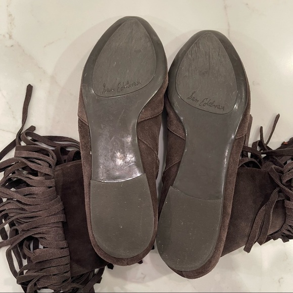 Sam Edelman brown fringe booties - Picture 4 of 16
